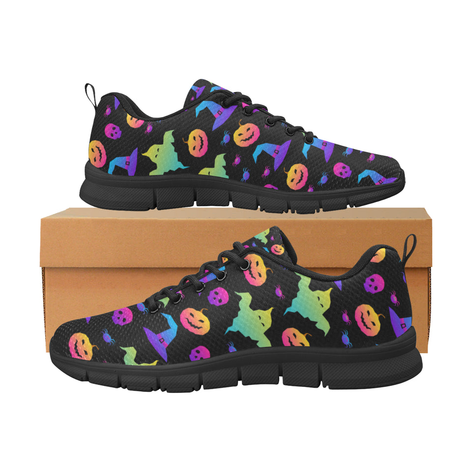 Colorful halloween background Men's Sneaker Shoes