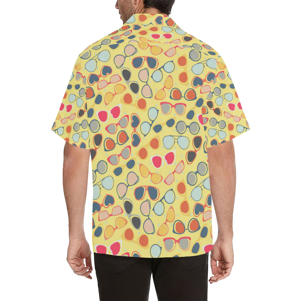 Sun Glasses Pattern Print Design 05 Men's All Over Print Hawaiian Shirt (Model T58)