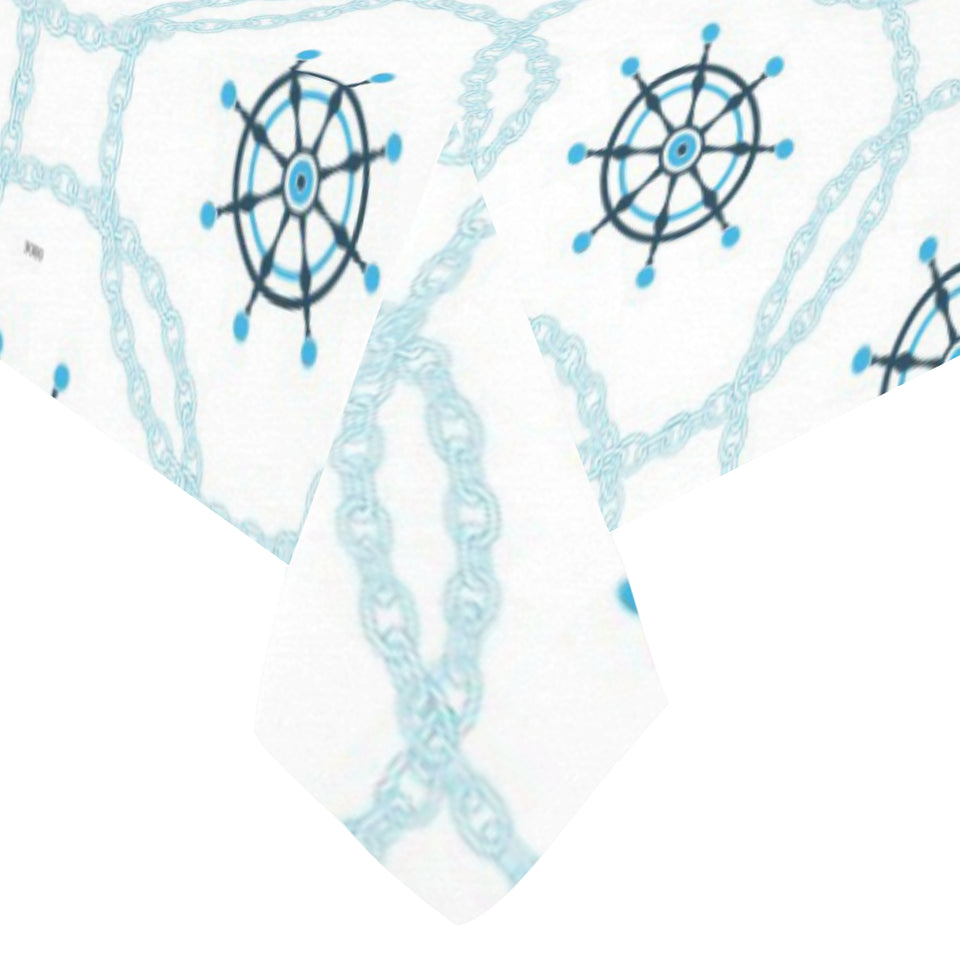 nautical steering wheel chain Tablecloth