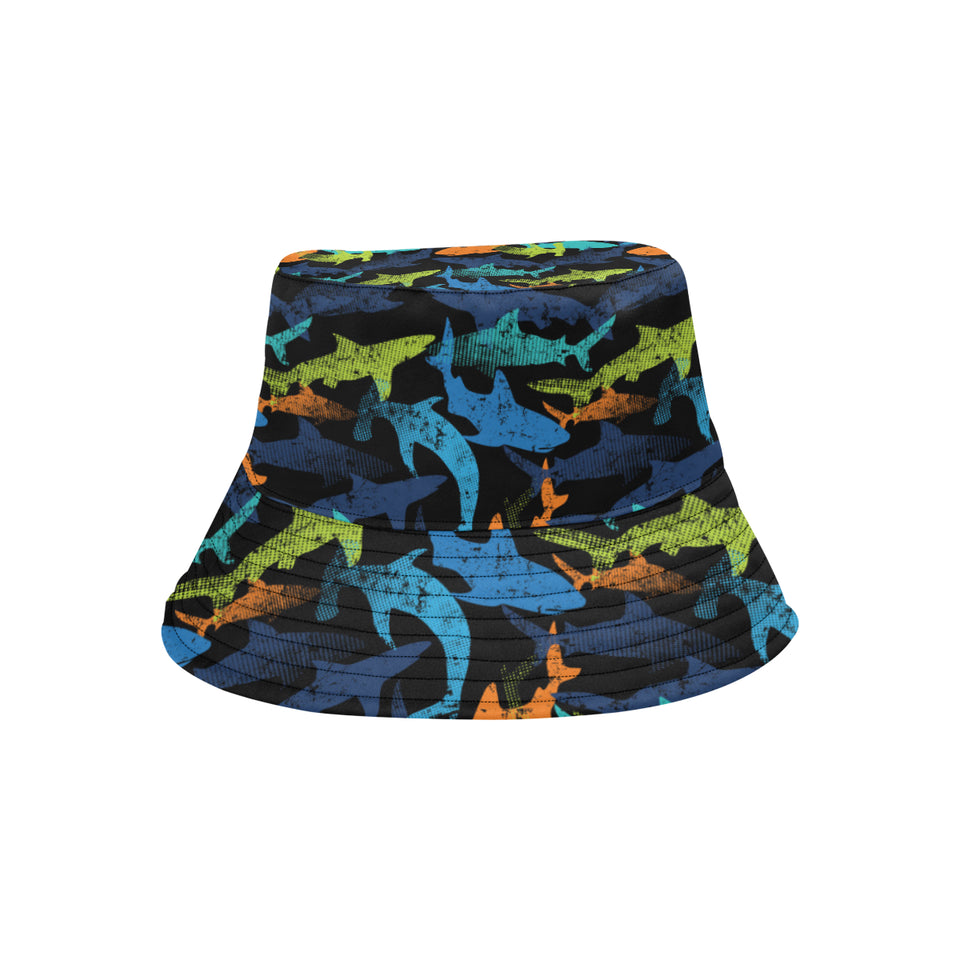 Colorful shark Unisex Bucket Hat