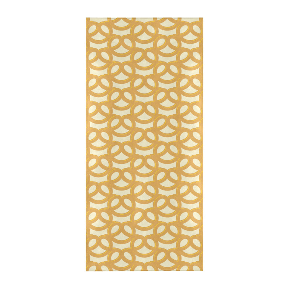 Pretzels Pattern Print Design 01 Beach Towel