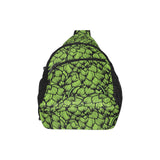 Green hop pattern All Over Print Chest Bag
