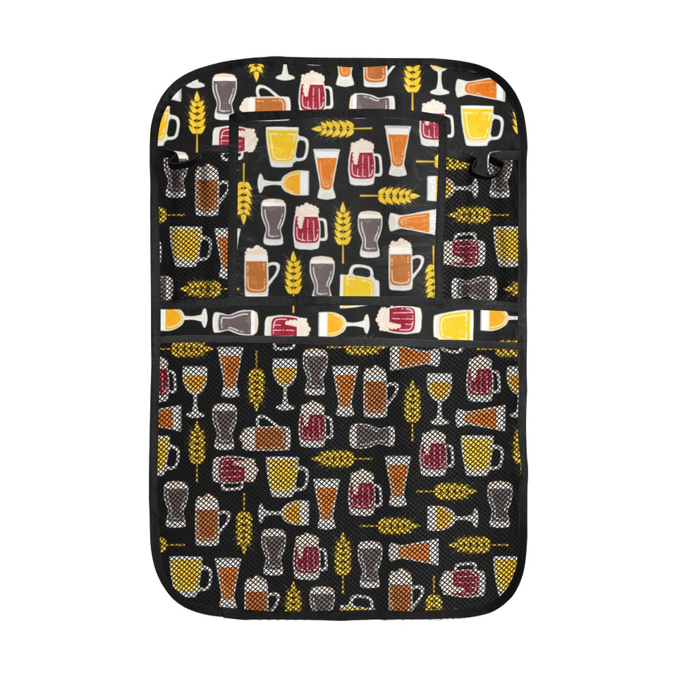 Beer type pattern Car Seat Back Organizer