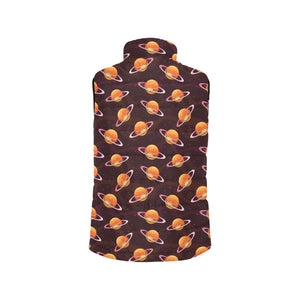 Hamburger Pattern Print Design 05 Women's Padded Vest