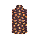 Hamburger Pattern Print Design 05 Women's Padded Vest