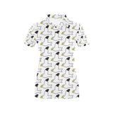 Seagull Pattern Print Design 05 Women's All Over Print Polo Shirt