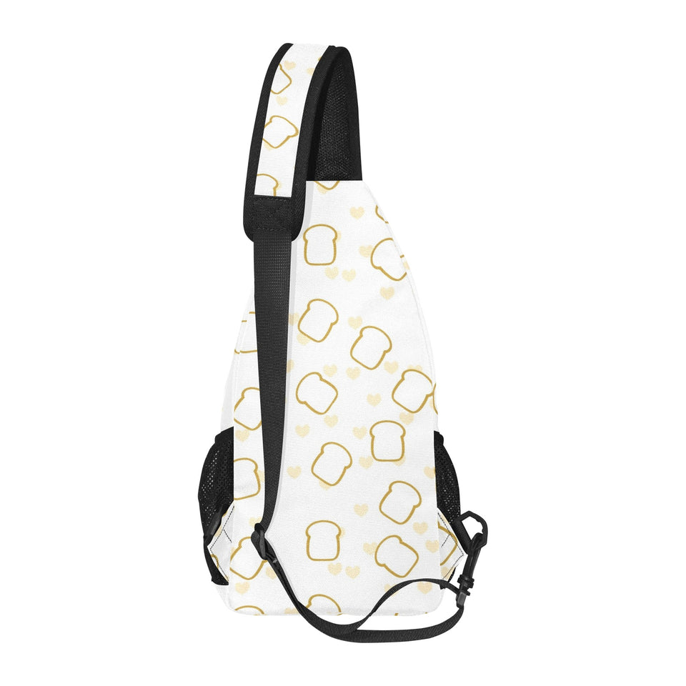 Bread Toast Pattern Print Design 01 All Over Print Chest Bag