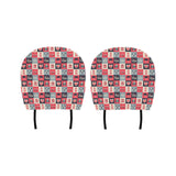 British Pattern Print Design 05 Car Headrest Cover