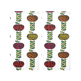 colorful apples leave zebra stripe Gauze Curtain