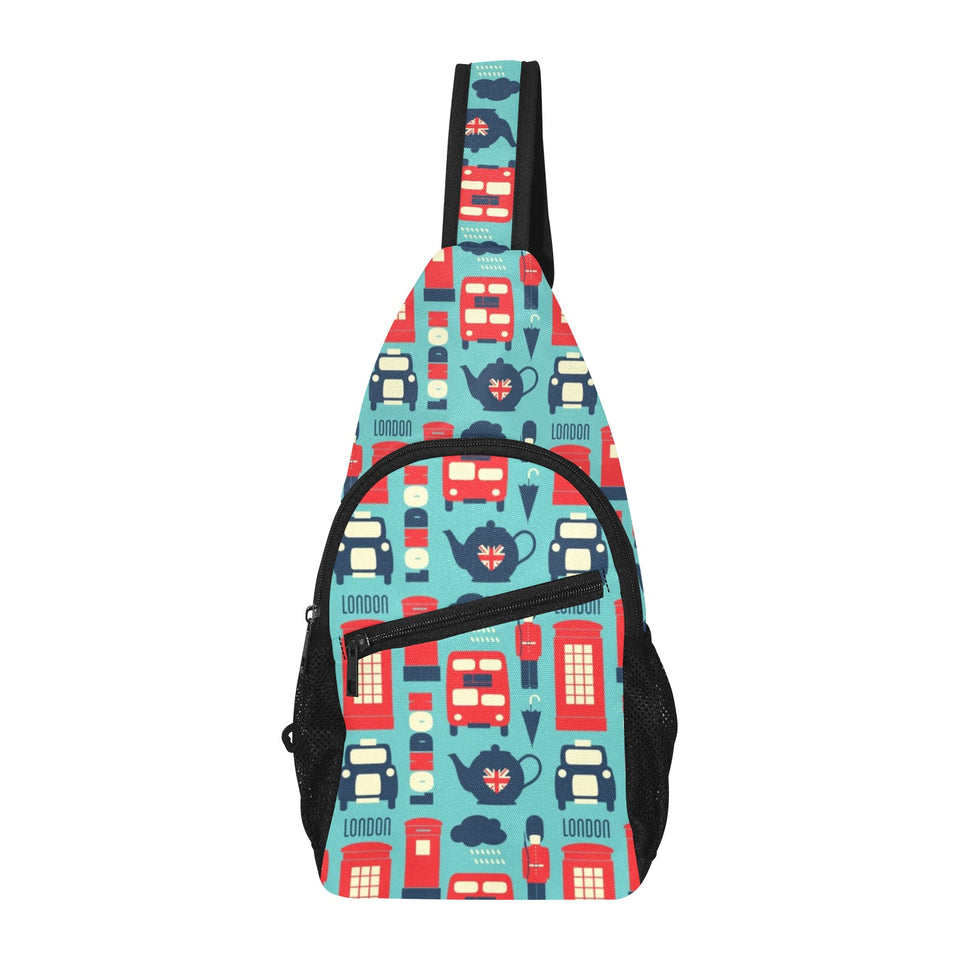British Pattern Print Design 04 All Over Print Chest Bag