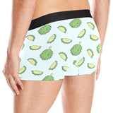 Durian pattern blue background Men's All Over Print Boxer Briefs Men's Underwear