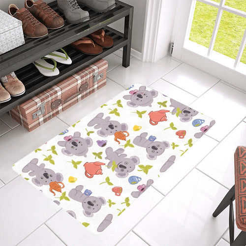 Cute koalas teapots tea Doormat