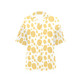 Potato Chips Pattern Print Design 03 Women's All Over Print Hawaiian Shirt