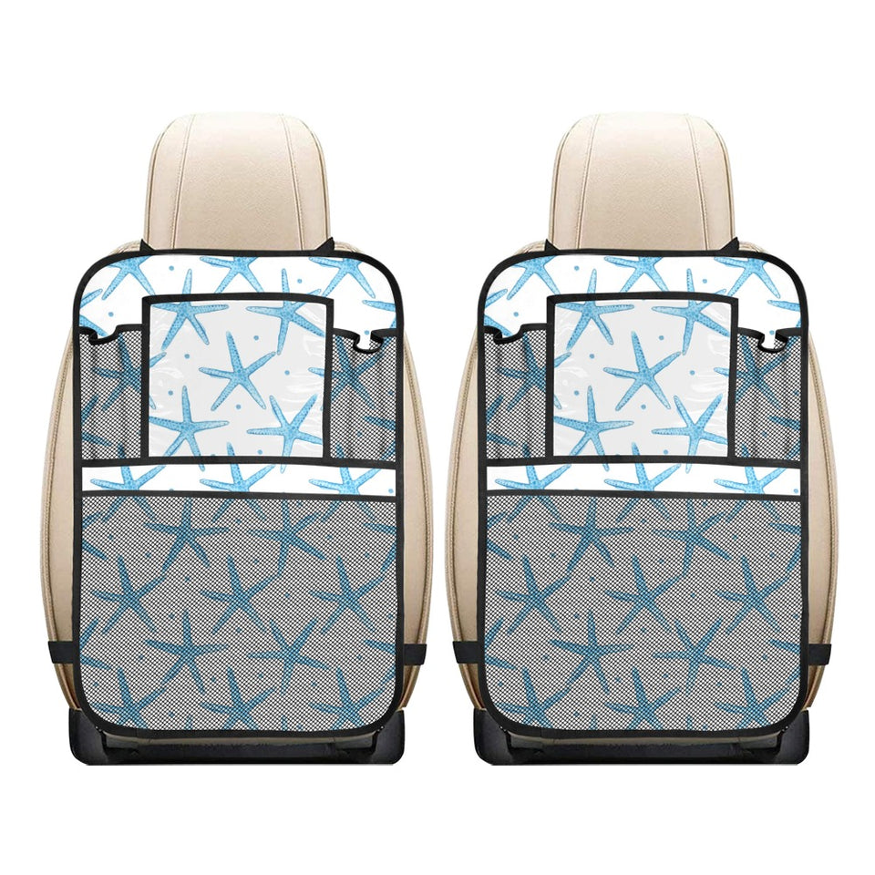 Watercolor starfish pattern Car Seat Back Organizer
