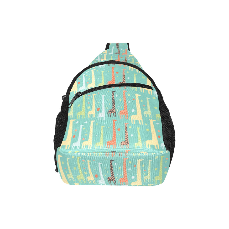 Giraffe Pattern Print Design 01 All Over Print Chest Bag