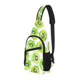 Watercolor kiwi pattern All Over Print Chest Bag