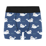 Cute white baby sea lion seal pattern Men's All Over Print Boxer Briefs Men's Underwear