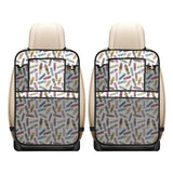 Skate Board Pattern Print Design 05 Car Seat Back Organizer