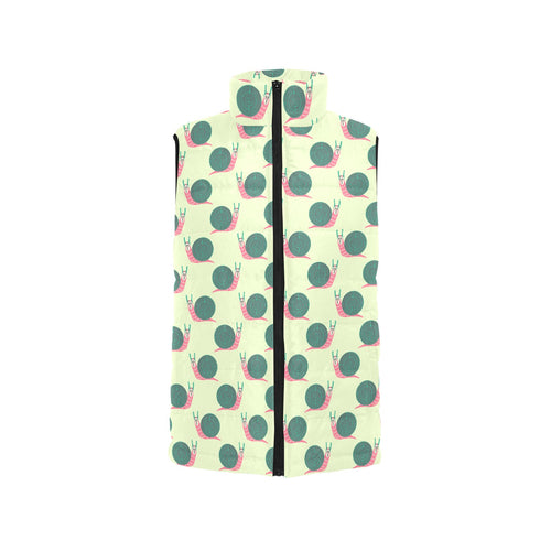Snail Pattern Print Design 04 Men's Padded Vest