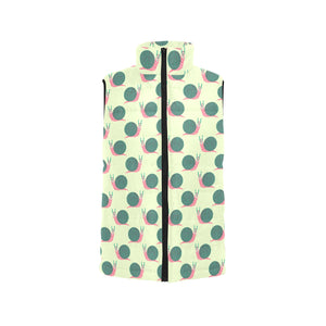 Snail Pattern Print Design 04 Men's Padded Vest
