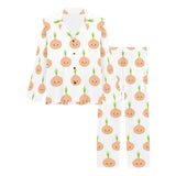 cute onions smiling faces Women's Long Pajama Set
