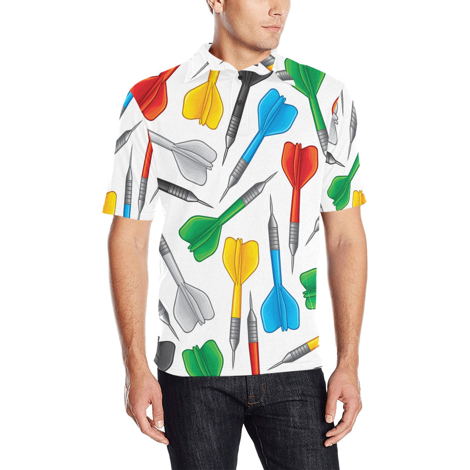 Darts Pattern Print Design 03 Men's All Over Print Polo Shirt