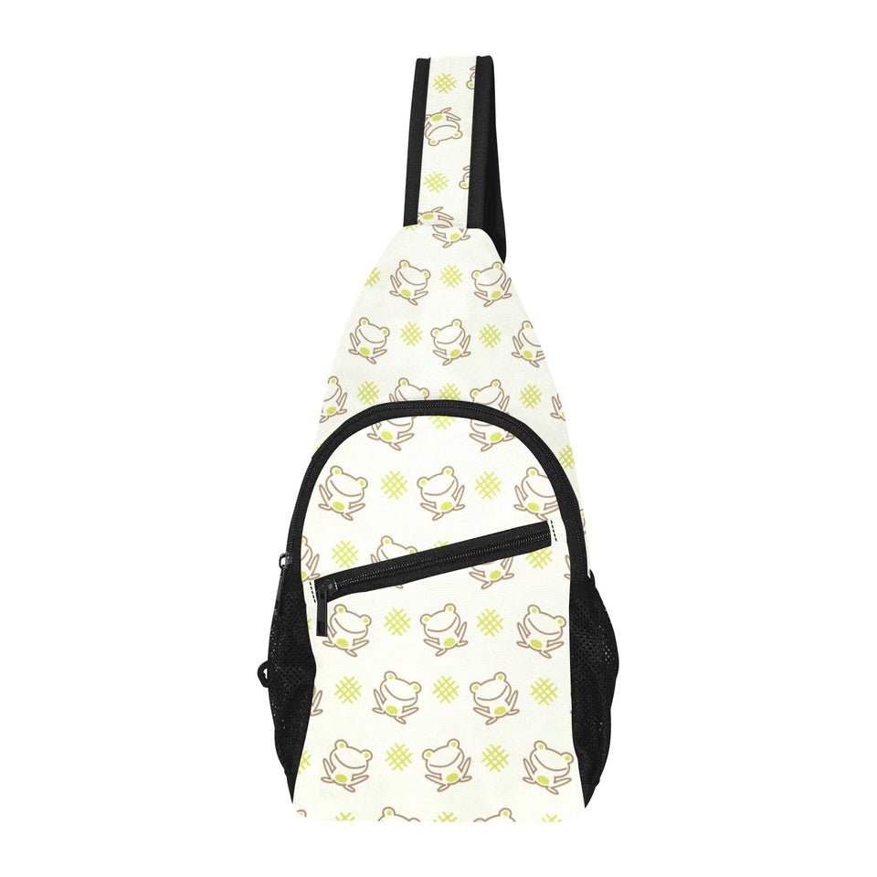 Cute cartoon frog baby pattern All Over Print Chest Bag