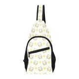 Cute cartoon frog baby pattern All Over Print Chest Bag