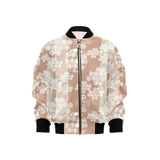Beautiful hexagon japanese pattern Kids' Boys' Girls' Bomber Jacket