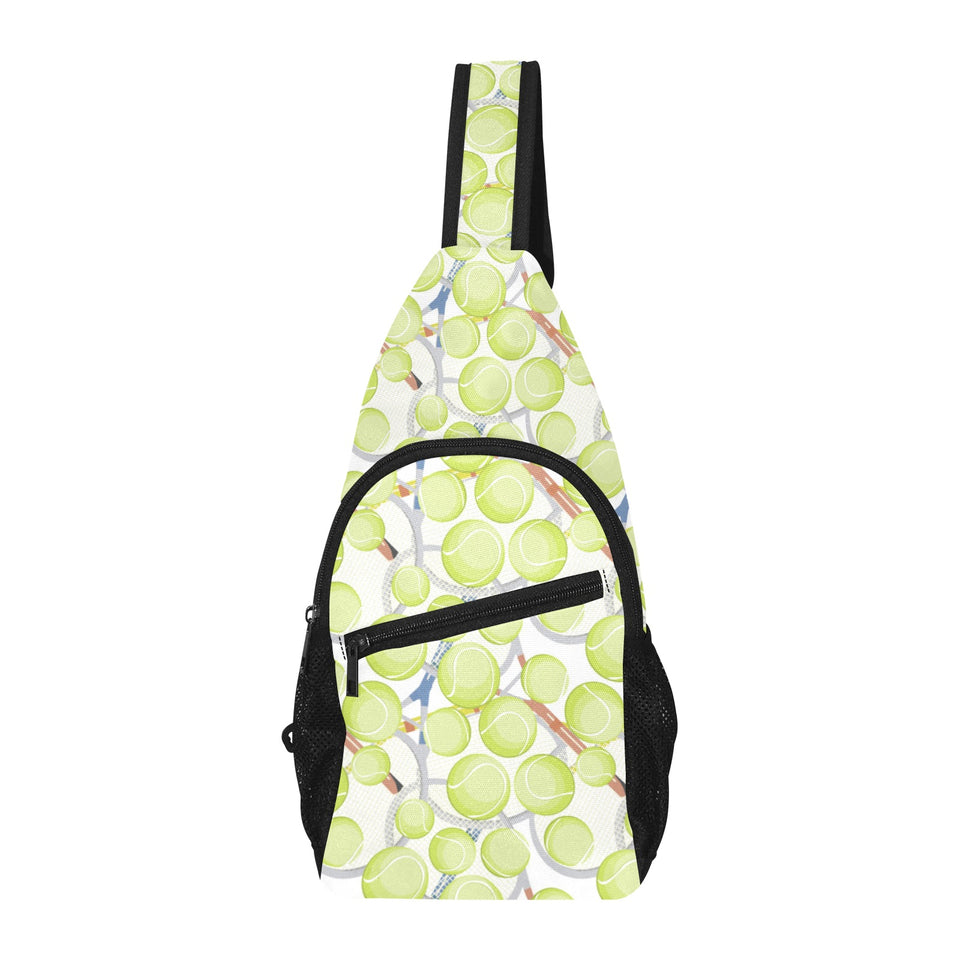 Tennis Pattern Print Design 01 All Over Print Chest Bag
