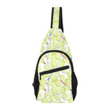 Tennis Pattern Print Design 01 All Over Print Chest Bag