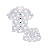Sweet dreams sheep pattern Kids' Boys' Girls' V-Neck Short Pajama Set