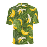 Banana Palm Leaves pattern Men's All Over Print Polo Shirt