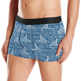 Hand drawn sailboat pattern Men's All Over Print Boxer Briefs Men's Underwear