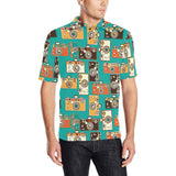 Camera Pattern Print Design 03 Men's All Over Print Polo Shirt