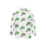Chameleon lizard pattern Men's Long Sleeve Polo Shirt