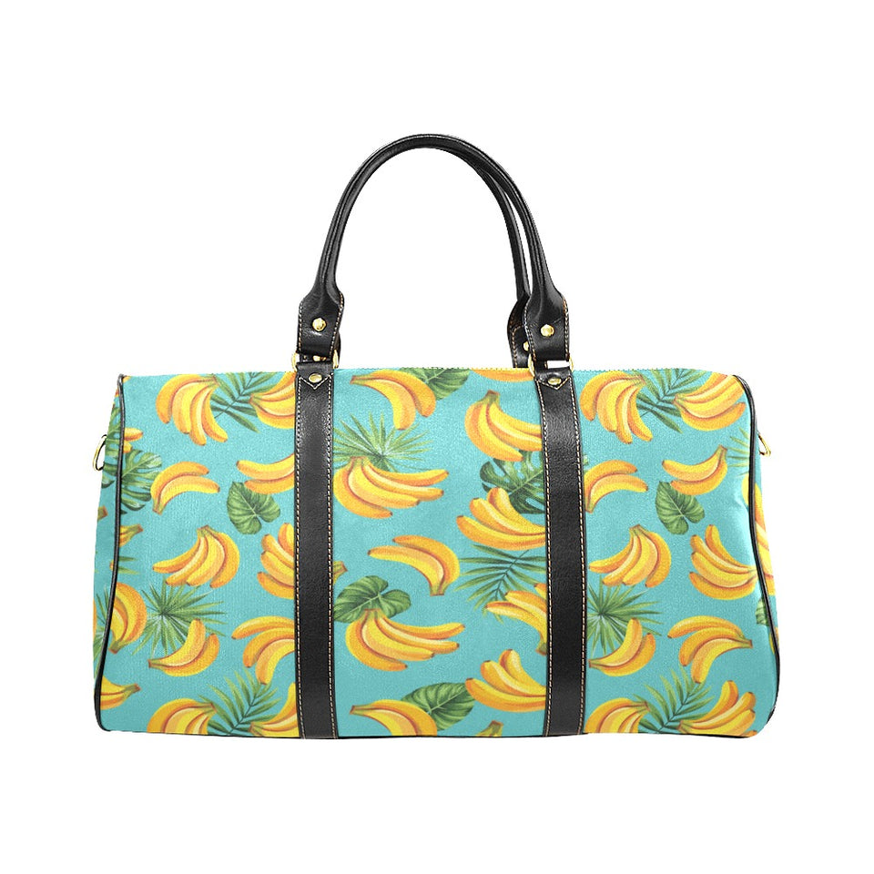 Banana Palm Leaves pattern background Travel Bag