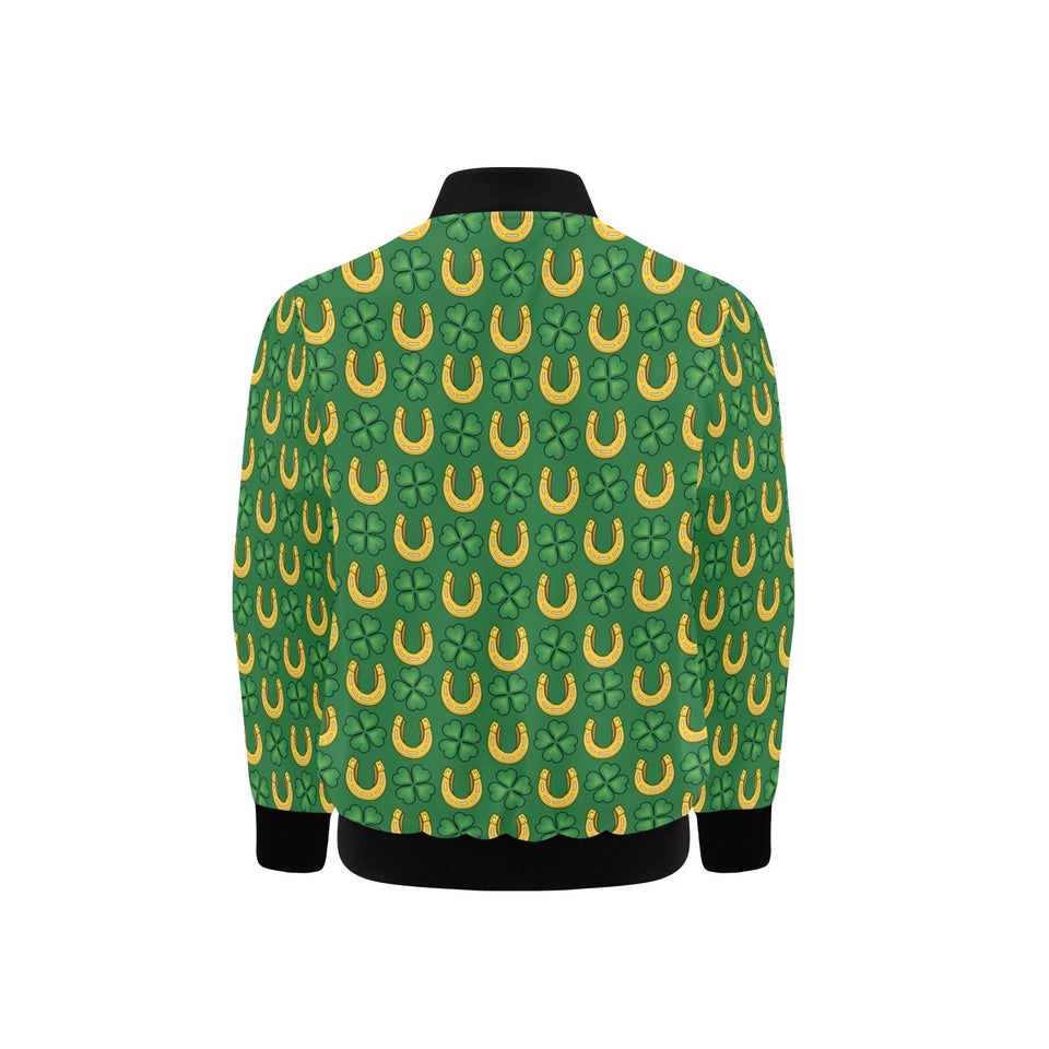 Horseshoes Pattern Print Design 05 Kids' Boys' Girls' Bomber Jacket