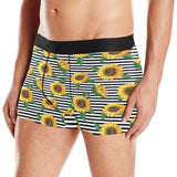 sunflowers ribbon background Men's All Over Print Boxer Briefs Men's Underwear
