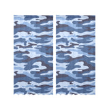 Blue camouflage pattern Gauze Curtain