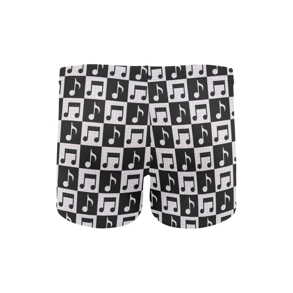 Music Notes Pattern Print Design 01 Men's Swimming Trunks