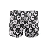 Music Notes Pattern Print Design 01 Men's Swimming Trunks