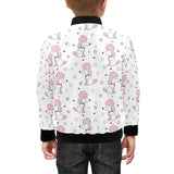Cute poodle dog star pattern Kids' Boys' Girls' Bomber Jacket