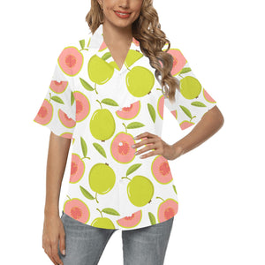 Guava pattern Women's All Over Print Hawaiian Shirt