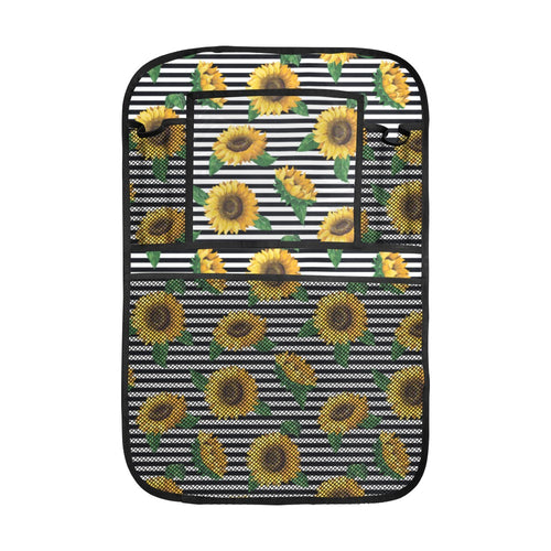 sunflowers ribbon background Car Seat Back Organizer