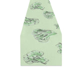 broccoli sketch pattern Table Runner