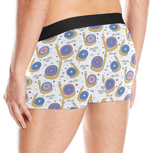 Snail Pattern Print Design 05 Men's All Over Print Boxer Briefs Men's Underwear