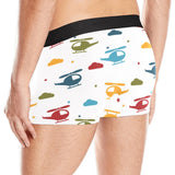 Colorful helicopter pattern Men's All Over Print Boxer Briefs Men's Underwear