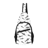 Swordfish Pattern Print Design 04 All Over Print Chest Bag