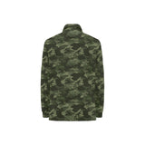 Digital Green camouflage pattern Women's Long Sleeve Polo Shirt